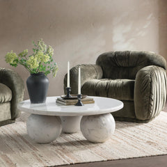 Castello Atenea White Coffee Table - Ornate Home