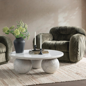 Castello Atenea White Coffee Table - Ornate Home