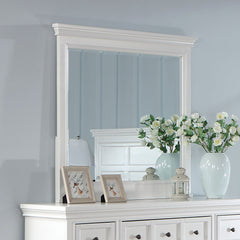Castile White 4 Pc. Full Bedroom Set - Ornate Home