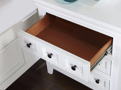 Castile White 4 Pc. Full Bedroom Set - Ornate Home