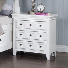 Castile White 4 Pc. Twin Bedroom Set - Ornate Home