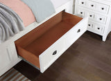 Castile White Cal.King Bed - Ornate Home