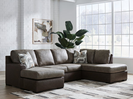 Castille Way Fossil 2-Piece Sectional with Left Chaise - Ornate Home