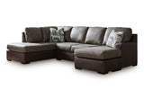 Castille Way Fossil 2-Piece Sectional with Right Chaise - Ornate Home