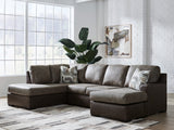 Castille Way Fossil 2-Piece Sectional with Right Chaise - Ornate Home