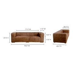 Castle Brown Sofa - Ornate Home