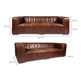 Castle Dark Brown Sofa - Ornate Home