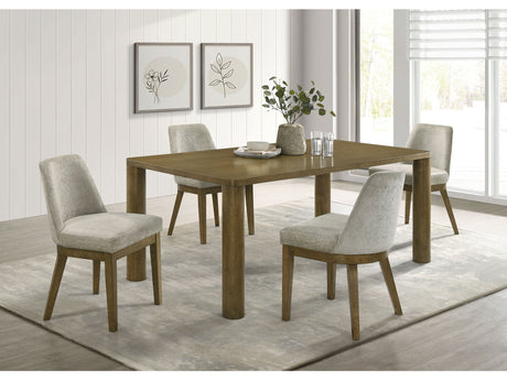 Castlewood Brown Oak 5-piece Dining Room Set - Ornate Home