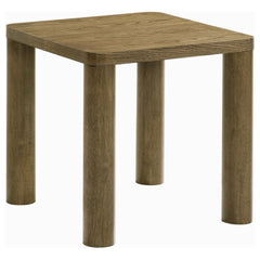 Castlewood Brown Oak Engineered Wood Accent Side End Table - Ornate Home