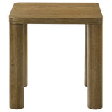 Castlewood Brown Oak Engineered Wood Accent Side End Table - Ornate Home