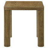 Castlewood Brown Oak Engineered Wood Accent Side End Table - Ornate Home