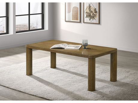 Castlewood Brown Oak Engineered Wood Cocktail Coffee Table - Ornate Home