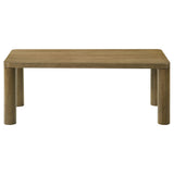 Castlewood Brown Oak Engineered Wood Cocktail Coffee Table - Ornate Home