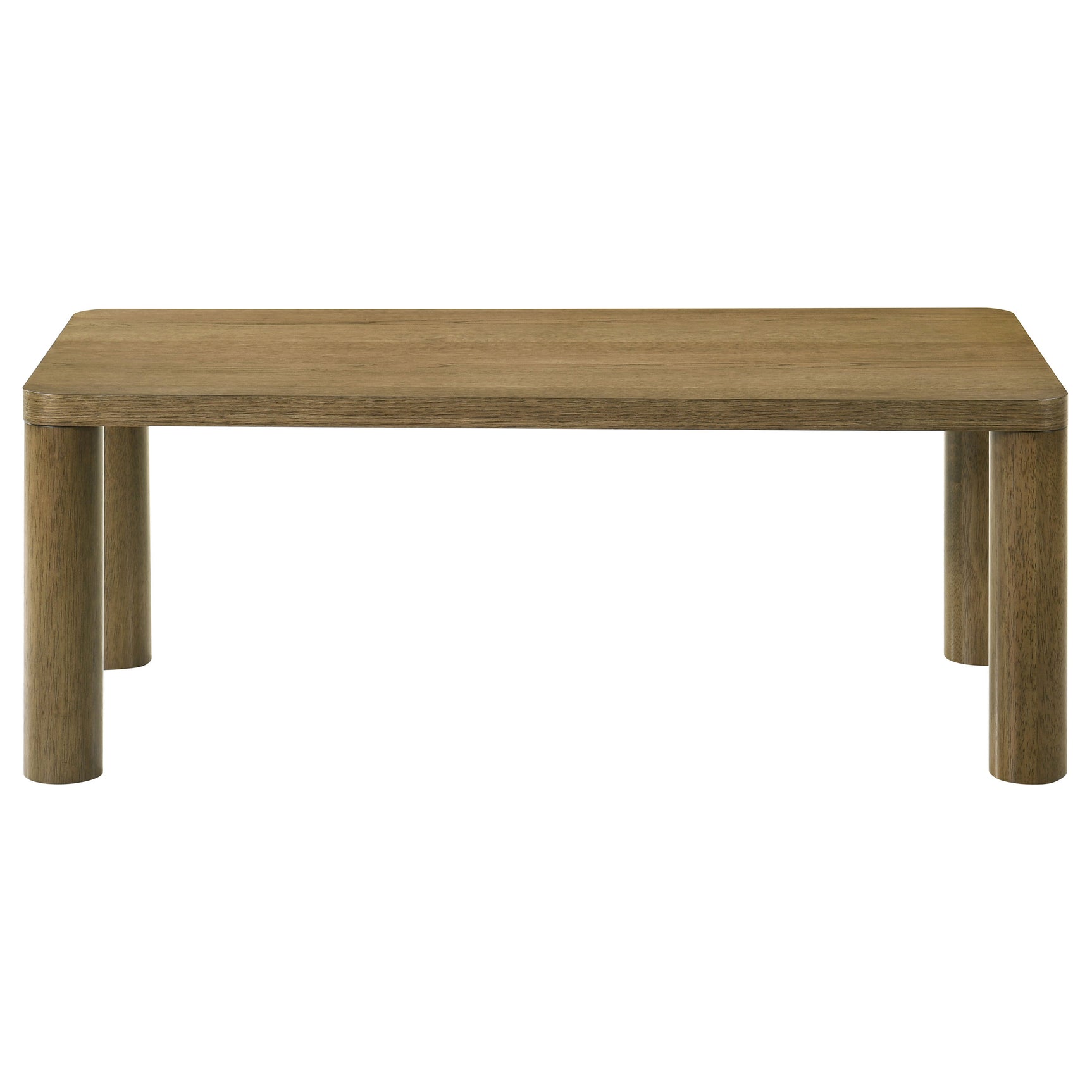 Castlewood Brown Oak Engineered Wood Cocktail Coffee Table - Ornate Home