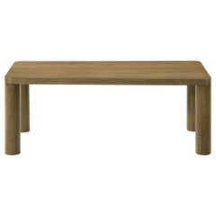 Castlewood Brown Oak Engineered Wood Cocktail Coffee Table - Ornate Home