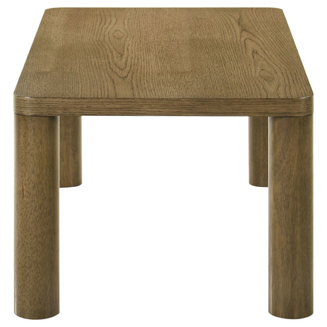 Castlewood Brown Oak Engineered Wood Cocktail Coffee Table - Ornate Home