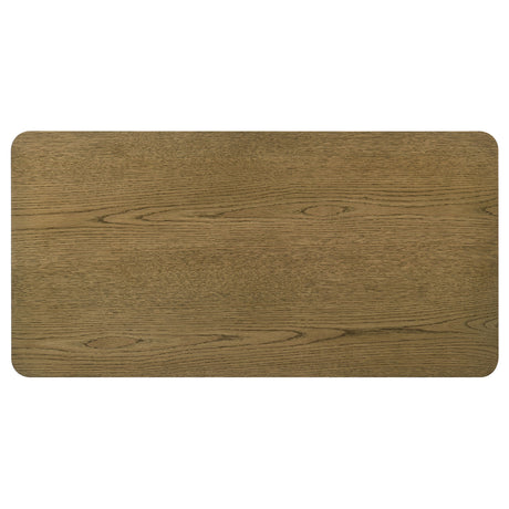 Castlewood Brown Oak Engineered Wood Cocktail Coffee Table - Ornate Home