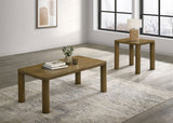Castlewood Brown Oak Engineered Wood Cocktail Coffee Table - Ornate Home
