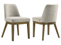 Castlewood Brown Oak Side Chair (Set of 2) - Ornate Home