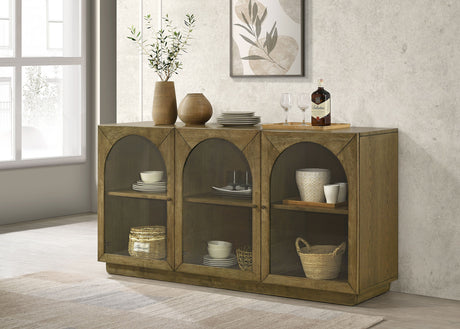 Castlewood Brown Oak Sideboard - Ornate Home