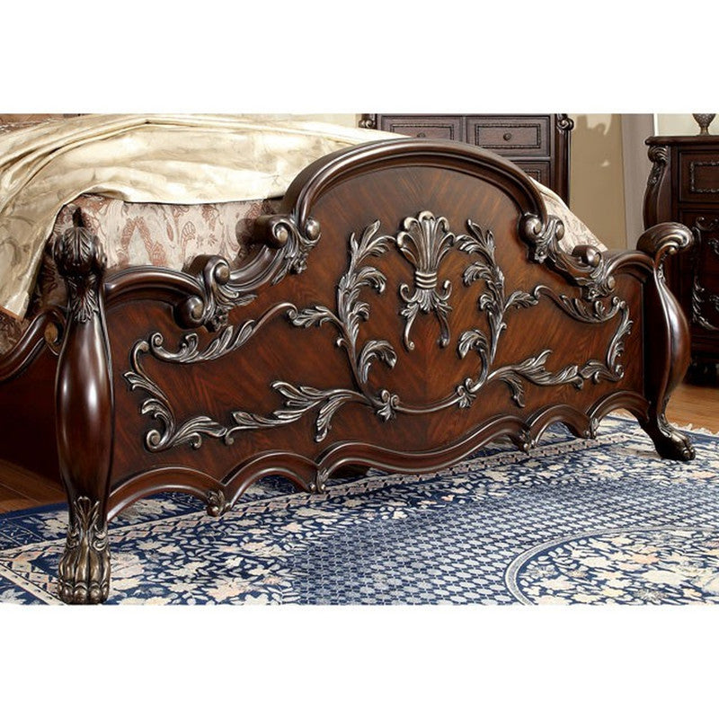 Castlewood Cherry Queen Bed - Ornate Home