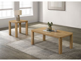 Castlewood Washed Oak 2-piece Cocktail Coffee Table Set - Ornate Home
