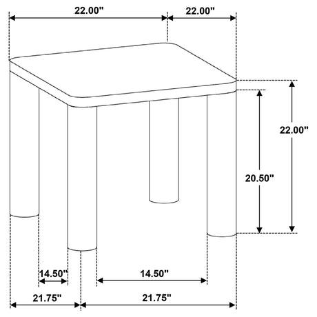 Castlewood Washed Oak 2-piece Cocktail Coffee Table Set - Ornate Home