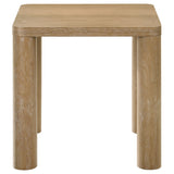 Castlewood Washed Oak Engineered Wood Accent Side End Table - Ornate Home