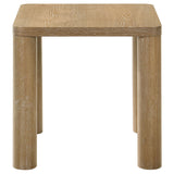 Castlewood Washed Oak Engineered Wood Accent Side End Table - Ornate Home