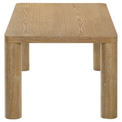 Castlewood Washed Oak Engineered Wood Cocktail Coffee Table - Ornate Home