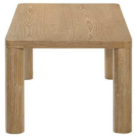 Castlewood Washed Oak Engineered Wood Cocktail Coffee Table - Ornate Home