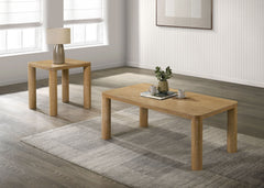 Castlewood Washed Oak Engineered Wood Cocktail Coffee Table - Ornate Home
