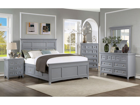 Castlile Gray 4 Pc. Full Bedroom Set - Ornate Home