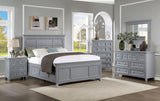 Castlile Gray 4 Pc. Queen Bedroom Set - Ornate Home