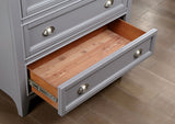 Castlile Gray 5 Pc. Queen Bedroom Set w/ 2NS - Ornate Home