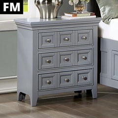 Castlile Gray Nightstand - Ornate Home