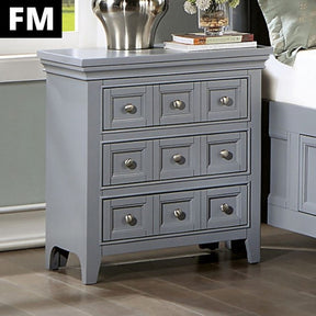 Castlile Gray Nightstand - Ornate Home