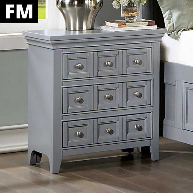 Castlile Gray Nightstand - Ornate Home