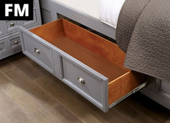 Castlile Gray Queen Bed - Ornate Home