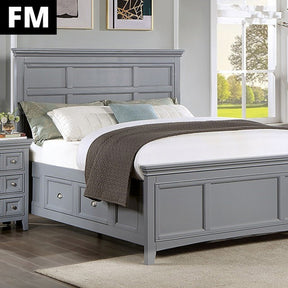 Castlile Gray Twin Bed - Ornate Home