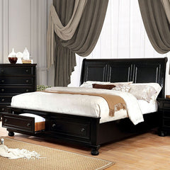 Castor Black E.King Bed - Ornate Home