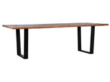 Castro Brown/Black Dining Table - Ornate Home