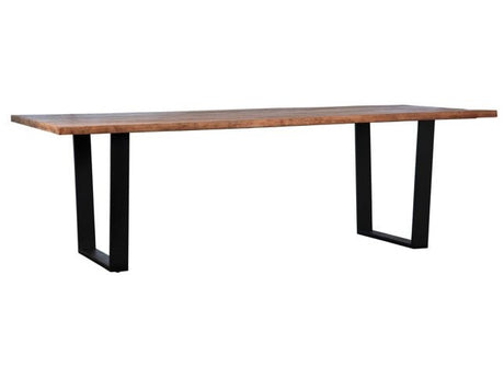 Castro Brown/Black Dining Table - Ornate Home