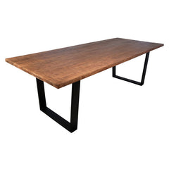 Castro Brown/Black Dining Table - Ornate Home