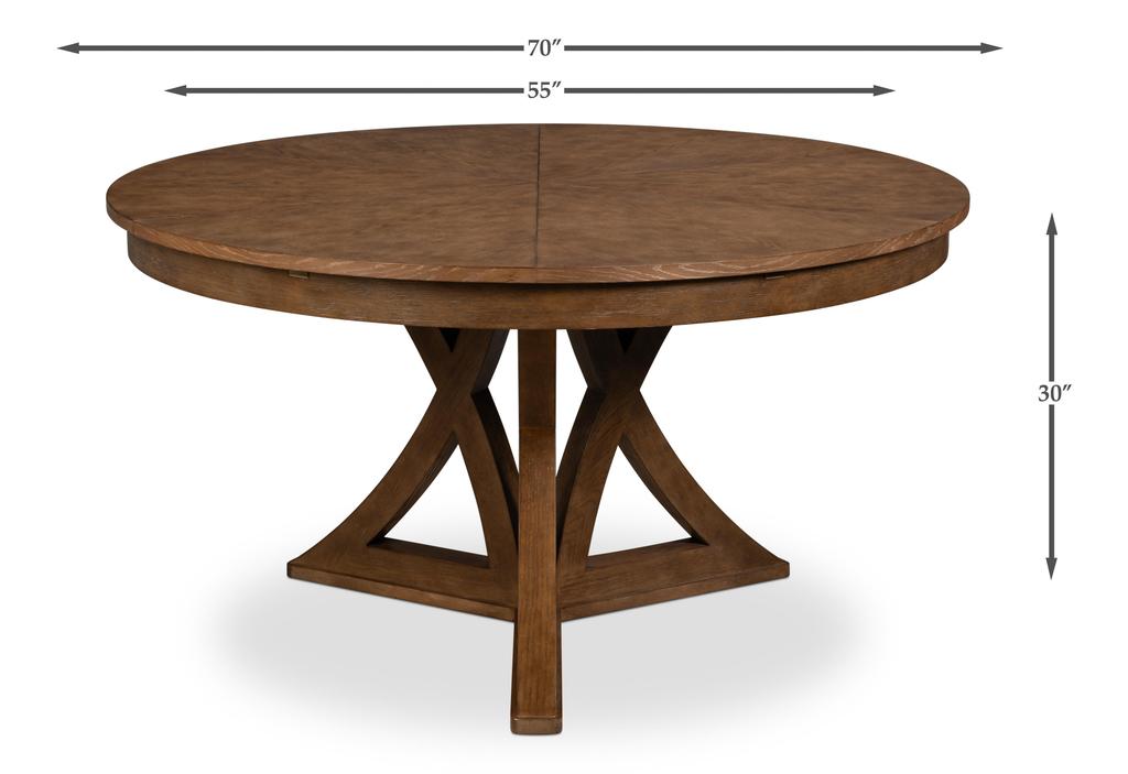 Casual Jupe Brown Dining Table - Ornate Home