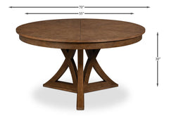 Casual Jupe Brown Dining Table - Ornate Home