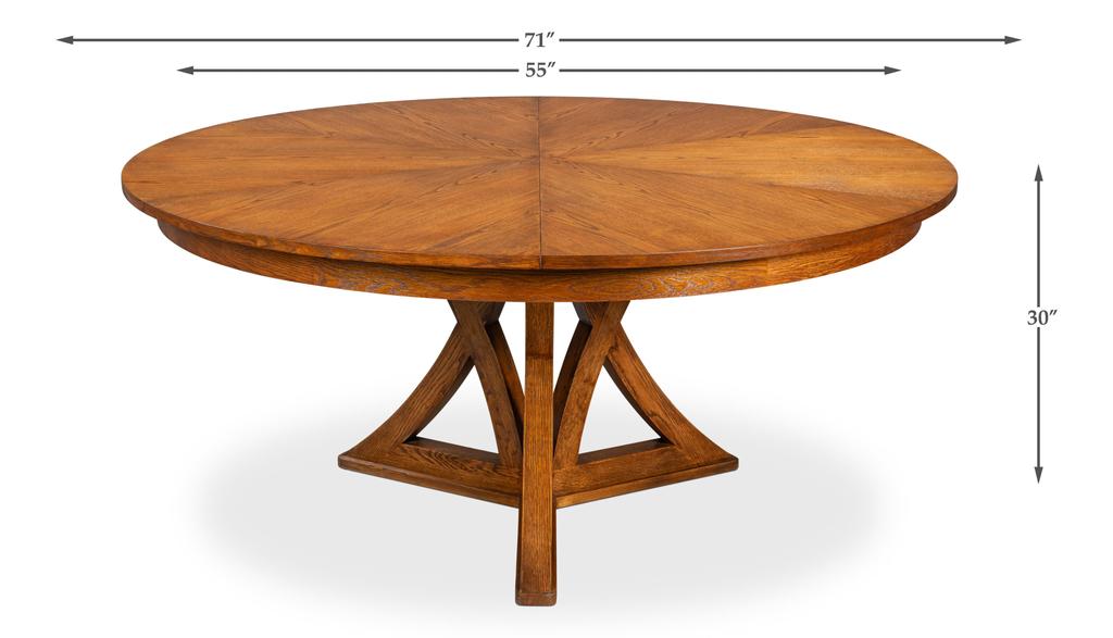 Casual Jupe Brown Dining Table - Ornate Home