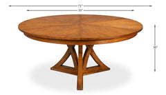 Casual Jupe Brown Dining Table - Ornate Home