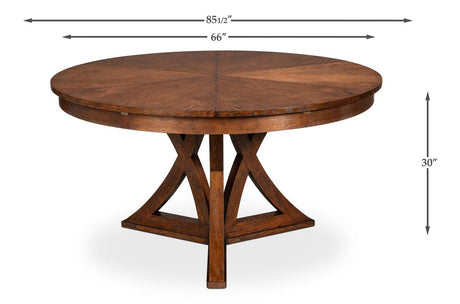 Casual Jupe Brown Dining Table - Ornate Home