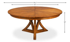 Casual Jupe Brown Dining Table - Ornate Home